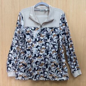 Floral Pattern Women's Sweatshirt and Pant set